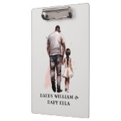 Porte-bloc Caution père et fille noire (8) (Gauche)