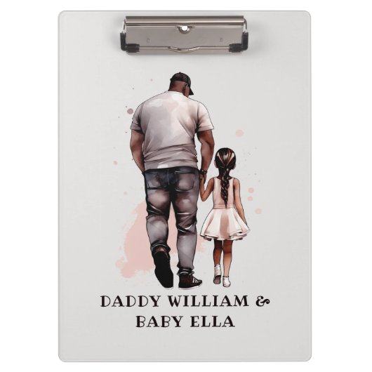 Porte-bloc Caution père et fille noire (8) (Devant)