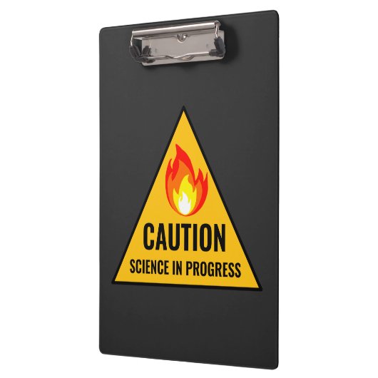 Porte-bloc Caution Science in Progress (Gauche)