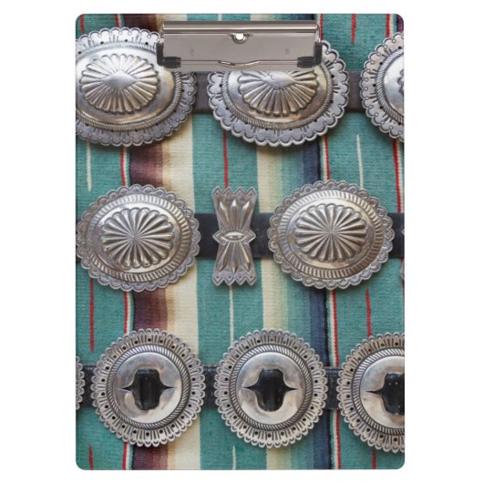 Porte-bloc Ceintures argentées à vendre, Santa Fe, Nouveau (Devant)