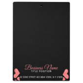 Porte-bloc Cercle De Coeurs Or rose (Dos)