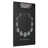 Porte-bloc Cercle de phase de lune personnalisée avec le nom  (Swatch)