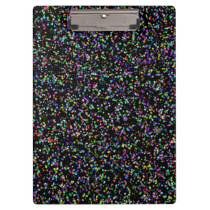 Porte-bloc Cercles colorés bulles sur motif unique noir