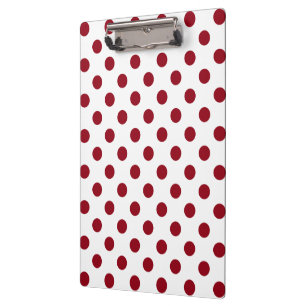 Porte-bloc Cercles Pois rouges Crimson