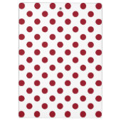Porte-bloc Cercles Pois rouges Crimson (Dos)