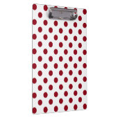 Porte-bloc Cercles Pois rouges Crimson (Swatch)