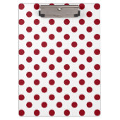 Porte-bloc Cercles Pois rouges Crimson (Devant)