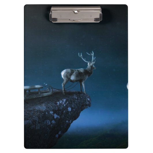 Porte-bloc cerf au clair de lune (Devant)