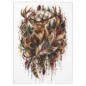 Porte-bloc Cerf Boho, Rêvant de Cerf (Dos)