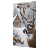 Porte-bloc Cerf d'hiver/art de buck (Gauche)