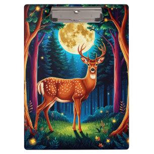 Porte-bloc Cerf majestueux dans une forêt luxuriante