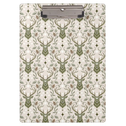 Porte-bloc Cerf Tribal Boho, Rêvant de Cerf (Devant)