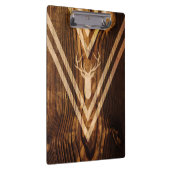 Porte-bloc Cerfs communs de Boho sur le bois rustique (Swatch)