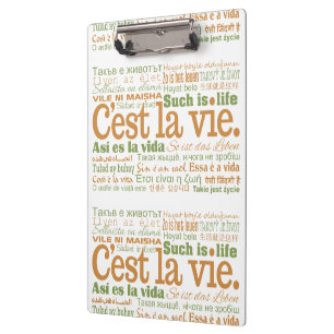 Porte-bloc C'est La Vie porte - bloc
