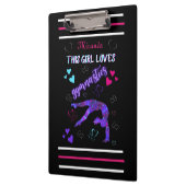 Porte-bloc Cette Fille Aime La Gymnastique (Gauche)