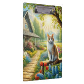 Porte-bloc Chalet de printemps/jardin & chat (Swatch)