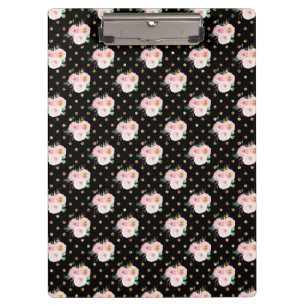 Porte-bloc Chalkboard Floral