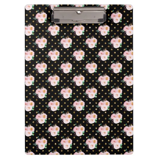 Porte-bloc Chalkboard Floral (Devant)