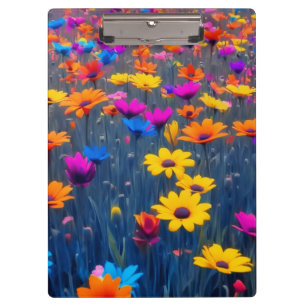 Porte-bloc Champ Coloré De Fleurs