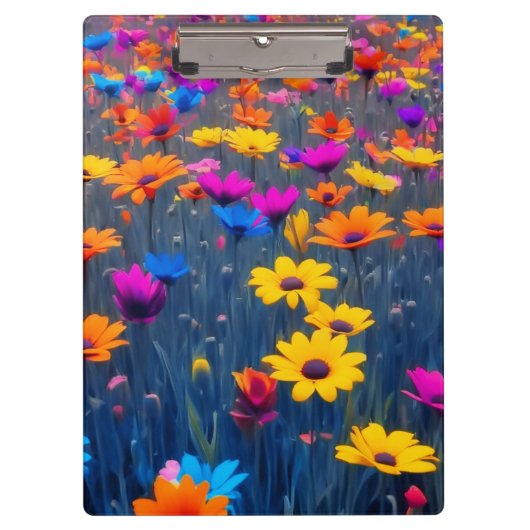 Porte-bloc Champ Coloré De Fleurs (Devant)