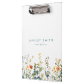 Porte-bloc Champ de fleurs sauvages élégant (Gauche)