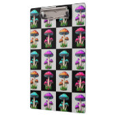 Porte-bloc Champignon Géométrique à Carreaux (Gauche)