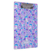 Porte-bloc Champignons et fleurs de rêve Turquoise violet (Swatch)