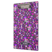 Porte-bloc Champignons floraux psychédéliques rose, violet et (Gauche)