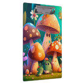 Porte-bloc Champignons mignons et fleurs buissons vert (Swatch)