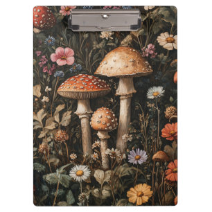 Porte-bloc Champignons Whimsical et Botanique Fleur sauvage