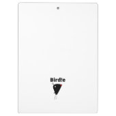 Porte-bloc Chant d'amour, oiseaux assis entre les notes music (Dos)