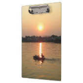 Porte-bloc Chao Phraya River Sunset ... Ayutthaya, Thaïlande (Gauche)