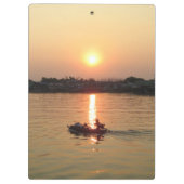 Porte-bloc Chao Phraya River Sunset ... Ayutthaya, Thaïlande (Dos)