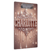Porte-bloc 🌸Charlotte Rose Gold Glitter Notes de Nom🌸 (Swatch)