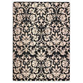 Porte-bloc Charmant Rose Floral Damask Monogramme (Dos)