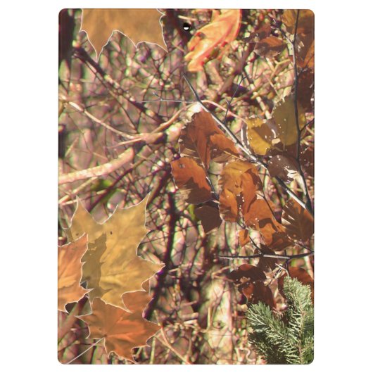 Porte-bloc Chasseur de la nature Automne Camouflage peinture  (Dos)