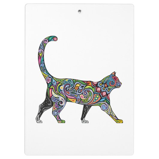 Porte-bloc Chat abstrait (Dos)