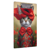 Porte-bloc Chat avec une robe faite de coquelicot (Swatch)