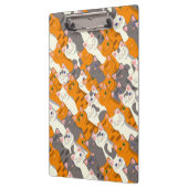 Porte-bloc Chat blanc gingembre noir motif diagonal (Gauche)