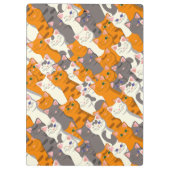 Porte-bloc Chat blanc gingembre noir motif diagonal (Dos)