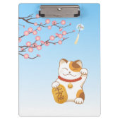 Porte-bloc Chat Calico Lucky Japonais, Maneki Neko (Devant)