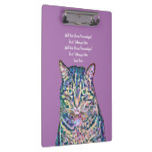 Porte-bloc Chat coloré Texte personnalisé (Swatch)