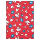 Porte-bloc Chat Dans Le Casquette | Le Motif rouge poisson (Dos)