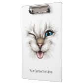 Porte-bloc Chat de lecture de texte personnalisé (Gauche)