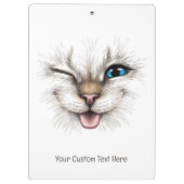 Porte-bloc Chat de lecture de texte personnalisé (Dos)