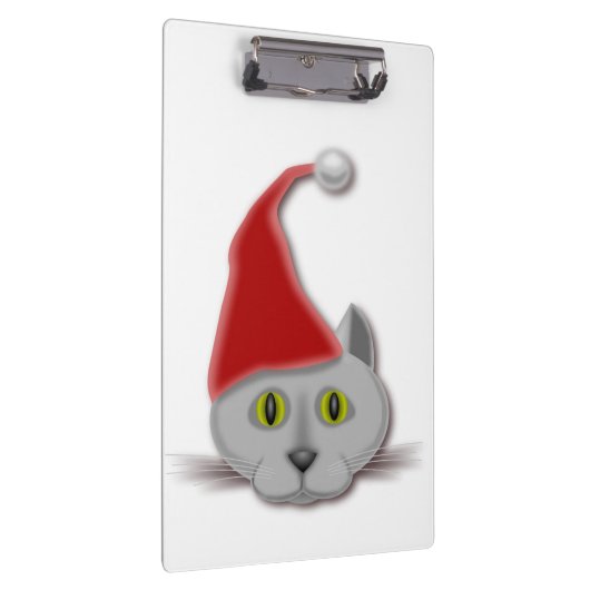 Porte-bloc chat de Père Noël "JOYEUX NOËL" (Swatch)