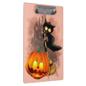 Porte-bloc Chat effrayé par Citrouille Fun Halloween caractèr (Swatch)