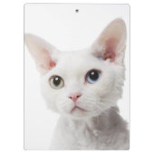 Porte-bloc Chat impair-eyed blanc 2 (Dos)