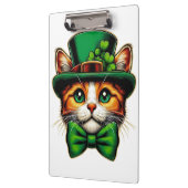 Porte-bloc Chat mignon/chaton Saint Patrick's Day (Gauche)