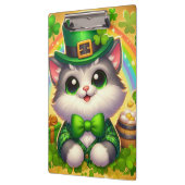 Porte-bloc Chat mignon/chaton Saint Patrick's Day (Gauche)